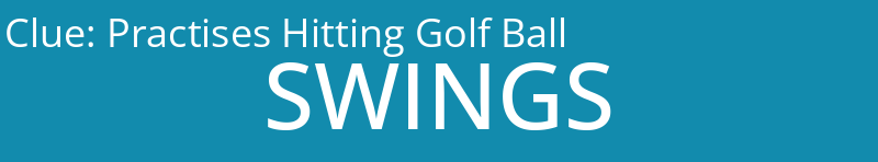 Practises Hitting Golf Ball