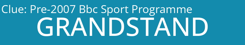 Pre-2007 Bbc Sport Programme