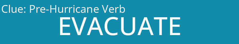 Pre-Hurricane Verb