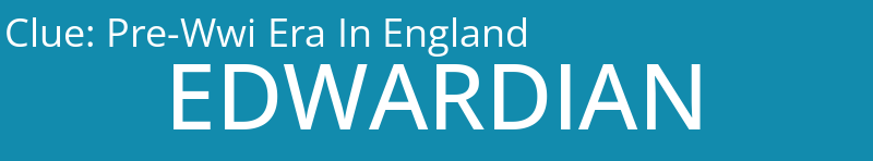 Pre-Wwi Era In England