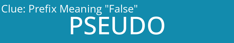 Prefix Meaning "False"