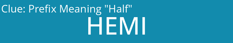 Prefix Meaning "Half"