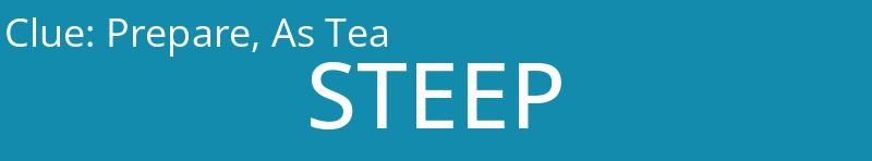 Prepare, As Tea