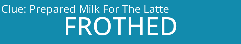 Prepared Milk For The Latte