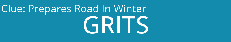 Prepares Road In Winter