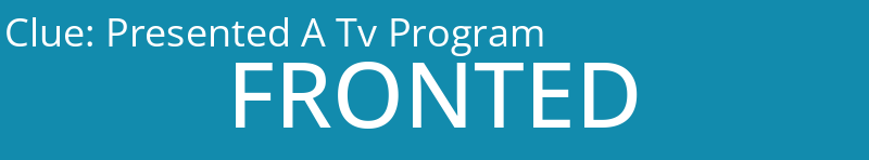 Presented A Tv Program