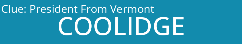 President From Vermont