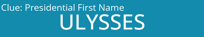 Presidential First Name