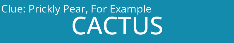 Prickly Pear, For Example