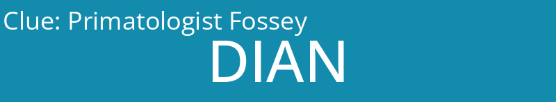 Primatologist Fossey