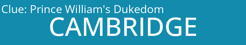 Prince William's Dukedom