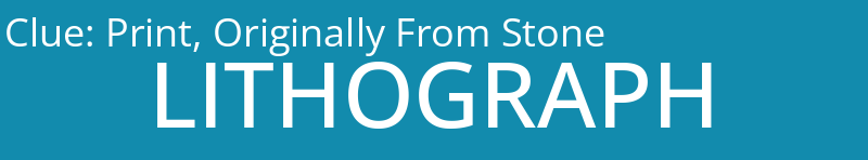 Print, Originally From Stone