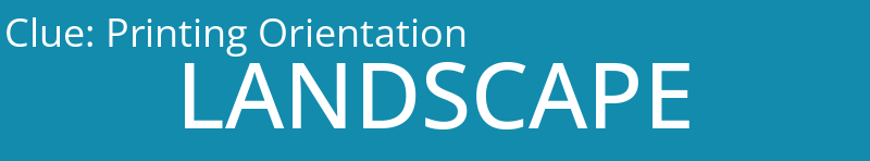 Printing Orientation