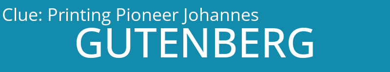Printing Pioneer Johannes