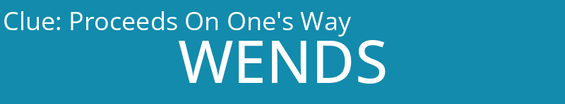 Proceeds On One's Way