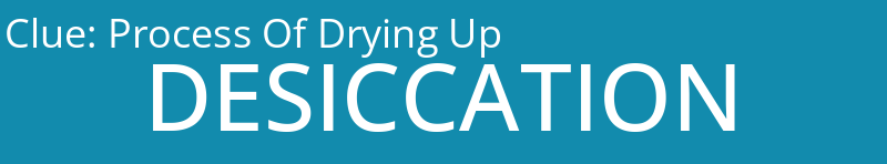 Process Of Drying Up