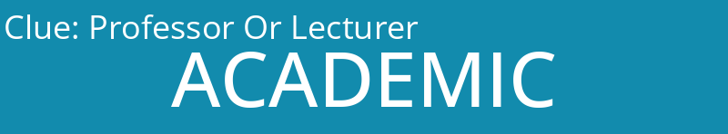 Professor Or Lecturer