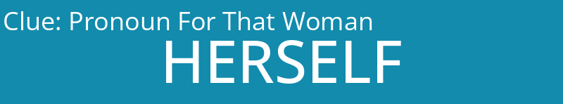 Pronoun For That Woman