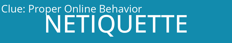 Proper Online Behavior