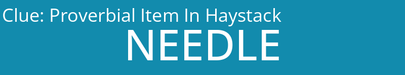 Proverbial Item In Haystack