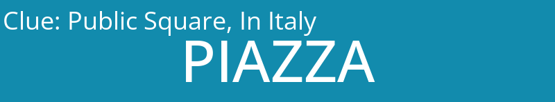 Public Square, In Italy