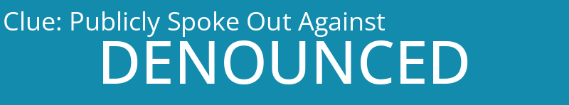 Publicly Spoke Out Against