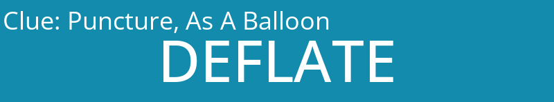 Puncture, As A Balloon