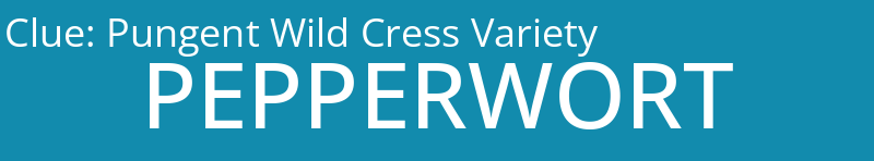 Pungent Wild Cress Variety