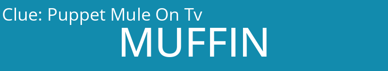 Puppet Mule On Tv