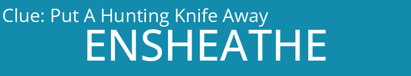 Put A Hunting Knife Away