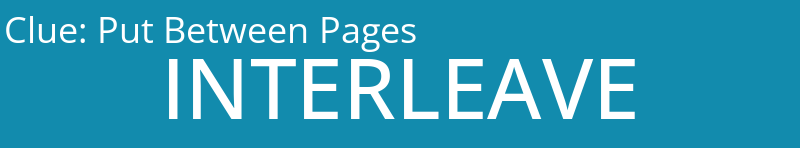 Put Between Pages
