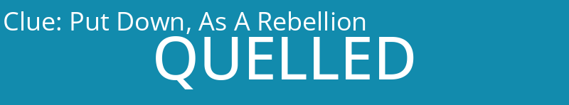 Put Down, As A Rebellion