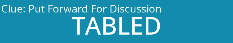 Put Forward For Discussion