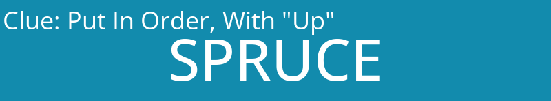 Put In Order, With "Up"