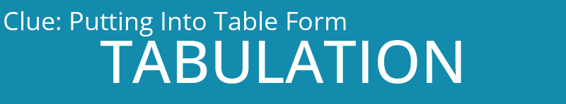 Putting Into Table Form