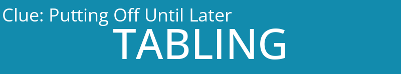 Putting Off Until Later