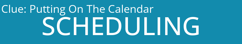 Putting On The Calendar