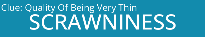 Quality Of Being Very Thin