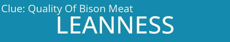 Quality Of Bison Meat