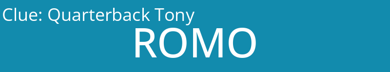 Quarterback Tony