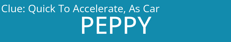 Quick To Accelerate, As Car