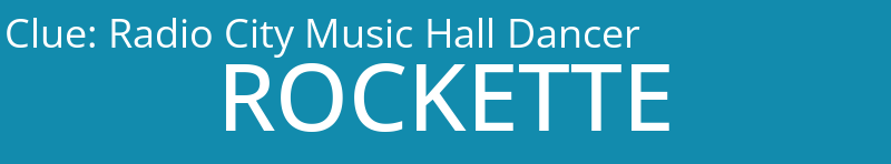 Radio City Music Hall Dancer