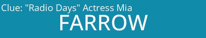 "Radio Days" Actress Mia