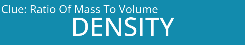 Ratio Of Mass To Volume