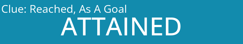 Reached, As A Goal
