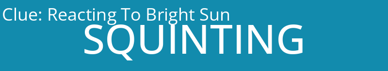 Reacting To Bright Sun