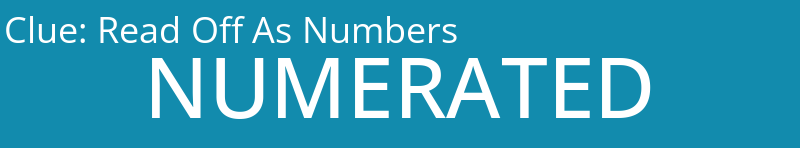 Read Off As Numbers