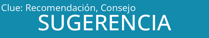 Recomendación, Consejo