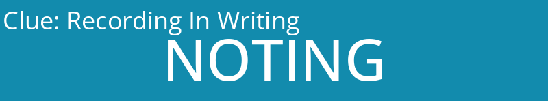 Recording In Writing