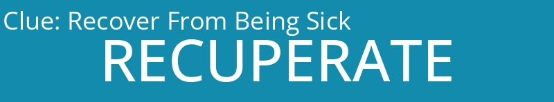 Recover From Being Sick